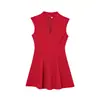 Vestido mini sin mangas de crepé, superventas europeo y americano de moda femenina en AliExpress