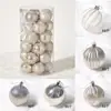 Bola de Navidad Dorada Bola con Forma Especial Decoraciones Navideñas Colgante Decoraciones para Árbol de Navidad Bola Colgante Bola de Color