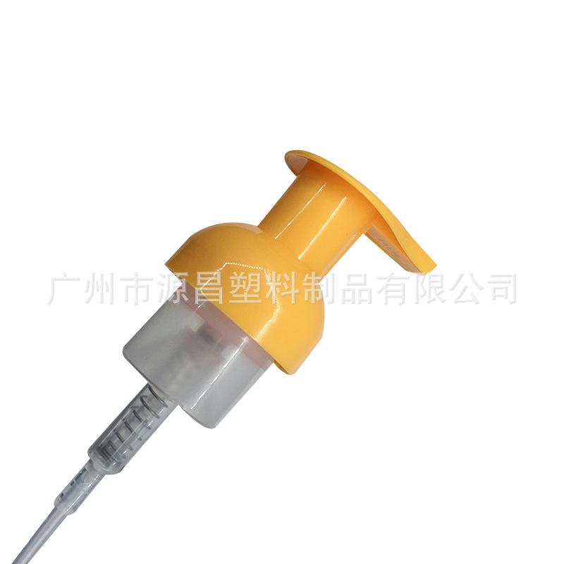 按压式化妆品泡沫泵头 塑料pp泵头专业定制 洗发水乳液泵批发