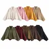 Em estoque 2026 AliExpress transfronteiriço moda feminina europeia e americana jaqueta aviador com mangas morcego, top casual com zíper para mulheres