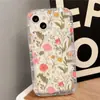 Patrón Floral Colorido Adecuado para Funda de Teléfono con Airbag para iPhone 17 Pro Max 14 Pro Apple 15/16 Estilo Ins