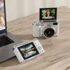 Cámara CCD, ultra alta definición, diseño de tapa abatible, cámara digital todo en uno para grabar, adecuada para estudiantes, uso en campus, alta definición, estilo retro y viajes