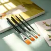 Atacado transfronteiriço de escovas texturizadas multi-cerdas de formato especial, pincéis para paisagem e folhas, ancinhos, pincéis para aquarela, óleo e acrílico