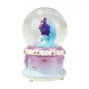 Bola de Cristal Personalizada Anime Kuromi Adornos de Resina Regalo Bola de Agua Giratoria Decoración de Escritorio Estatua Adornos Transfronterizo