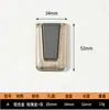 Ventas Directas de Fábrica de Tiradores para Puertas de Cajón de Gabinetes de TV de Cuero de Gama Alta para Mesita de Noche, Hebillas Simples de Aleación de Zinc de Aluminio para Baño Tatami