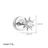 Aretes de Acero Inoxidable Oro de 18K Zircón Acero de Titanio Mini Piercings de Nariz de Rosca Piercing Anillos para Ombligo Joyería Transfronteriza Europea y Americana