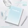 Cuaderno de hojas sueltas de alto valor b5 cuaderno desmontable cuaderno simple estudiantes universitarios, estudiantes de secundaria y preparatoria estilo ins cubierta blanda más