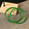Pulsera de cristal de sonido de un paso imitación jade tintineante, charm de flor de durazno, accesorio de estilo antiguo, popular en Xiaohongshu, mismo estilo que usan las mejores amigas, pulsera para mujer