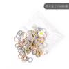 100 Pulsera Linda DIY Base Anillo para el Cabello Cuerda para el Cabello Niña Atar Cabeza Corazón Bolsa Anillo de Color para el Cabello Tendón de Goma Mujer