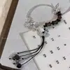 Chen Die~Pulseira Estilo Chinês Novo Contas de Bambu Feminina 2024 Nicho Alto Padrão Flor Meio Pulseira Pulseira