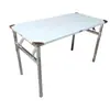Mesa Dobrável de Aço Inoxidável Embalagem Portátil Bancada de Trabalho Mesa de Jantar de Restaurante Mesa Dobrável para Churrasco de Mercado Noturno de Exterior Mesa de Barraca
