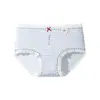 Ropa interior de algodón puro para niñas estilo pastoral coreano, tiro medio 10A, antibacteriana, entrepierna extendida, sin costuras, que cubre la cadera, ropa interior de algodón para mujer
