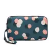 Bolso de Mano para Mujer Lienzo Artístico Billetera Larga de Tres Capas Bolso de Mano para Mujer Gran Capacidad Portallaves Monedero Casual Bolso para Teléfono Móvil