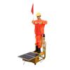 Robô de segurança de energia solar, transmissão de voz, simulação de aceno de bandeira, pessoal de segurança, modelo de manequim de comando de tráfego