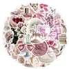 Transfronterizo 50 rosa estilo INS graffiti pegatinas taza teléfono móvil patineta equipaje decoración impermeable pegatinas al por mayor