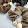 Anel para Cabelo Ins Doce Pérola Intestino Grosso Corda de Cabelo para Menina Bolas de Cabelo Simples Moda Rabo de Cavalo Elegante Corda de Cabelo Acessórios de Cabelo