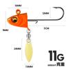 Taiyu Kit com 6 Anzóis com Cabeça de Chumbo Isca de Pesca com Cauda em T Envolvida em Chumbo Iscas Artificiais Macias Isca Luminosa para Pesca em Mar Fabricante Atacado