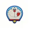 Charms de sapato de madeira do Doraemon em desenho animado, fivelas de sapato, acessórios de sapato de madeira de borracha macia em PVC, clipes decorativos, acessórios DIY removíveis