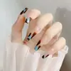 Uñas Postizas Usables Estilo Ins Dulce Fresco Chica Picante Transfronterizo Uñas Largas Estilo Ballet Pegatinas para Uñas Postizas Producto Terminado Piezas de Uñas con Arte de Uñas de Temperamento X61