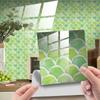 Dj Retro Padrão Mármore Filme de Cristal Imitação Coberto com Cola Escama de Peixe Visual Azulejo 3D Adesivos Decoração de Casa Reforma