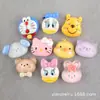 Pinza para el pelo de pelo de conejo Accesorios de resina Funda de teléfono Doraemon Pato Donald Adornos para el pelo DIY Oso pequeño Pollito Materiales hechos a mano Venta al por mayor