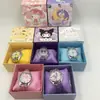 Reloj Electrónico de Cuero PU Sanrio de Anime Kuromi Cinnamoroll My Melody para Niños Regalo con Caja de Regalo
