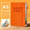 Calendario Inglés Más Vendido Transfronterizo 2027 Planificador Agenda de Oficina Cuaderno de Negocios Cuaderno Grueso Venta al por Mayor