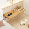 Mesa de Cama Dobrável, Mesa de Parede, Mesa Lateral Suspensa, Mesa de Laptop para Dormitório, Mesa de Colo para Cabeceira