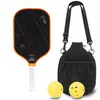 Raquete de Pickleball de Fibra de Carbono T700 Toray Textura de Tecido de Grafite Fosca 16mm de Espessura Competição Fibra de Carbono
