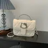 Linda Hebilla de Cierre con Cabeza de Gato Bolso de Hombro para Comercio Exterior, Nuevo Bolso Cruzado Versátil de Moda 2026, Bolso de Hombro Elegante y Exquisito