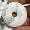 Pino Blanco Piedra Natural Semipreciosa Hebilla de Seguridad de 40 mm Cuentas de Moneda Antigua