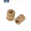 Inyección de Plástico Tuercas de Cobre Insertos Piezas Pre-incrustadas Tuerca de Calor con Moleteado Flor de Cobre Tuerca Juego Completo M1.4 M2 M4 M5 M6 M8