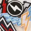 Parches de tela bordados para computadora Lixin, parche adhesivo de rayo personalizado, accesorios para ropa, zapatos y sombreros, accesorios para equipaje, parches bordados