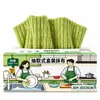 Caja de Bambú con Felpa Extraíble Toallitas Especial Limpieza Cocina Engrosada Absorbente de Agua Resistente al Aceite Hogar Persona Perezosa Paño para Lavar Platos