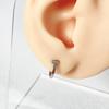 Aretes Simples Geométricos Poligonales de Cobre Aretes de Hebilla para la Oreja Aretes de Clip para la Oreja Aretes para Mujer de Lujo Ligero Estilo Ins Accesorios