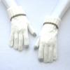 Nueva versión coreana de guantes de punto plano de moda cálida para invierno, guantes de lana de cachemira con torsión para dedos con pantalla táctil para teléfono móvil