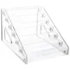 Caja de almacenamiento para arte de uñas, estante expositor transparente multicapa para esmalte de uñas, uso diario en casa, estante de almacenamiento para lápiz labial, cosméticos, gel de uñas