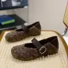 Zapatos Mary Jane de Correa Única Cuadrados Retro de Dos Formas de Usar para Mujer, Nuevos Versátiles 2026 Otoño e Invierno Aumentadores de Altura de Boca Baja Zapatos Individuales Peludos