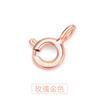 Hebilla de pulsera con resorte de plata esterlina S925, hebilla de plata chapada en oro, accesorios de joyería hechos a mano, fábrica al por mayor