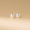 Nalan Pie Plata 999 Fresco y Dulce Estilo Ins Diseño de Nicho Sentido de Lujo Ligero Elegantes Pendientes de Perlas M06400
