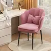 Cadeira de maquiagem simples, banqueta da moda para celebridades da internet com encosto, cadeira para penteadeira de quarto de menina, manicure, cadeira pétala de luxo leve para uso doméstico