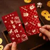 Venta al por mayor Sello Caliente Año del Cordero Bolsita de Sobre Rojo Estilo Chino Nuevo 2027 Sobre Lai See en Relieve Bolsita de Dinero para Regalo de Año Nuevo Venta Directa de Fábrica