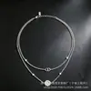 Venta al por mayor del fabricante marca D 2026 nuevo producto collar de doble capa con letra CD de margarita pequeña, pulsera, pendientes, conjunto de moda de lujo ligero