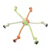 Juguete de Cuerda para Cachorro de Mascota Resistente a Mordidas Cachorro Golden Retriever Molienda y Limpieza de Dientes Juguete Educativo de Entrenamiento Interactivo Pelota Suministros