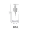 Frasco com Bomba Manual para Espuma Grande Capacidade Espumador de Mousse Frasco Transparente Dosador de Loção Frasco Armazenador de Limpador Facial