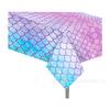 ZB246 verano brillo escamas de sirena fiesta cumpleaños mantel PE 130 * 220cm fiesta una vez
