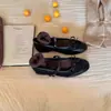 Sapatos Mary Jane com Patchwork e Laço Inspirados no Design Lancui 2026 Sapatos Baixos de Ballet com Estampa de Leopardo Retrô
