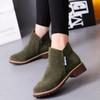 Botas Curtas de Outono e Inverno para Mulheres, Botas Martin de Plataforma Versáteis e Impermeáveis, Botas Quentes de Tamanho Grande para Mulheres para Comércio Exterior, Disponíveis para Dropshipping