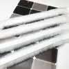 Tiras de Piel Sintética de Conejo Rex al por Mayor, Ropa Navideña, Accesorios para Mascotas, Bordes de Piel Sintética, Sombreros de León, Encaje, Tiras Trenzadas de Piel Artificial