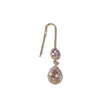 Horquilla con colgante de gota de agua simple transfronteriza con diamantes de imitación, cadena para la frente, cadena para el cabello, estilo europeo y americano